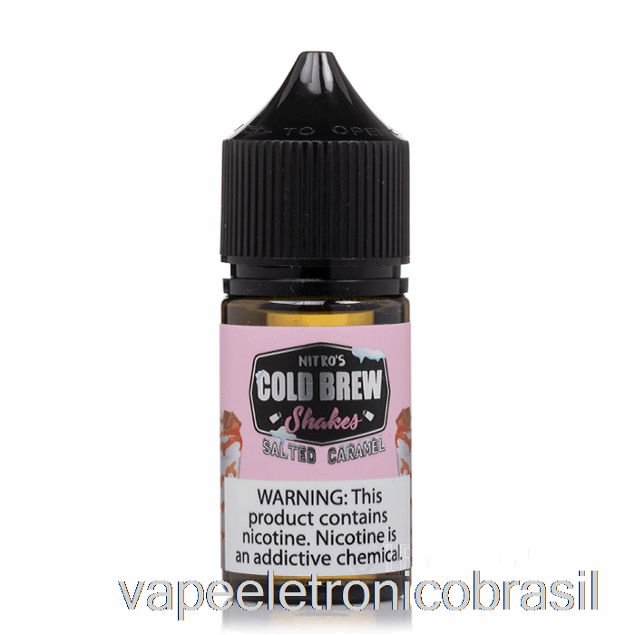 Vape Eletrônico Caramelo Salgado - Nitros Sais De Fermentação Fria - 30ml 45mg